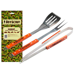 Набор /вилка.лопатка.щипцы/ Boyscout