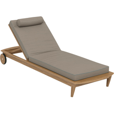 Шезлонг 315 х 790 x 2220 тик таупе - RF.12.39.075 Yachtline