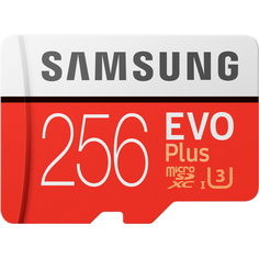 Карта памяти Samsung EVO Plus MicroSD 256GB (MB-MC256GA/RU)