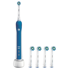 Электрическая зубная щетка Braun Oral-B 2400/D501.513.2 + EB50 CrossAction 4 шт