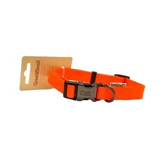Ошейник для собак GREAT&SMALL 15x300-450мм Нейлон оранжевый