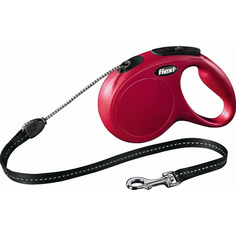 Рулетка для собак FLEXI Classic Basic S красная