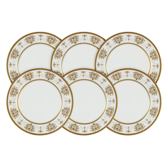 Набор десертных тарелок Narumi Тиара голд 21 см 6 шт Наруми