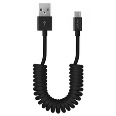 Кабель Deppa USB-microUSB витой 72123 1,5 м Черный