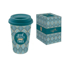 Термокружка 0.35 с крышкой зеленая Easy life travel mug