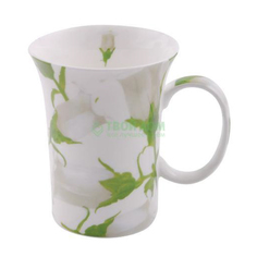 Кружка Кингстар Костяной фарфор White-green