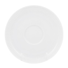 Блюдце кофейное Porcelaine du reussy plisse. Белое.