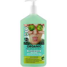 Эко гель для мытья посуды ORGANIC PEOPLE & FRUIT Органическая дикая мята и лайм 500 мл