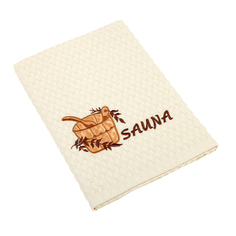 Полотенце вафельное Asil sauna beige 70x140