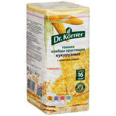 Хлебцы тонкие хрустящие Dr. Korner Кукурузные с морской солью 130 г Dr.Korner