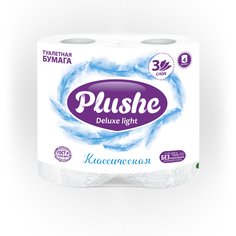 Туалетная бумага Plushe Deluxe Light 4 рулона