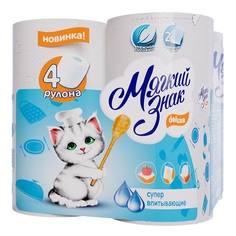 Бумажные полотенца Мягкий знак Deluxe 4 рулона