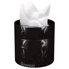 Бумажные салфетки с шелком Renova Tube Black 40 шт