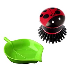 Щетка с подставкой Vigar Ladybug