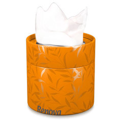 Бумажные салфетки с шелком Renova Tube Orange 40 шт