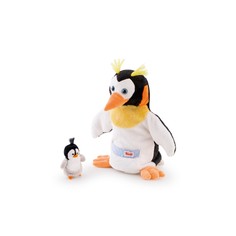 Мягкая игрушка на руку Trudi Пингвин с пингвиненком 28 см