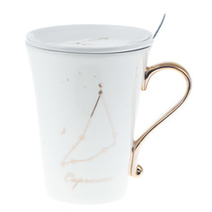 Набор из 3 предметов Eco cup знаки зодиака: кружка козерог 380мл,крышка, ложка