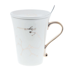 Набор из 3 предметов Eco cup знаки зодиака: кружка стрелец 380мл,крышка, ложка