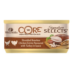 Корм для кошек Wellness CORE Signature Selects Измельченное куриное филе с идейкой с соусе 79 г
