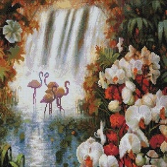 Алмазная мозаика Белоснежка Райский сад