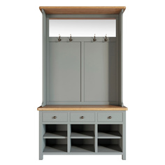 Прихожая Этажерка Jules Verne в сером цвете JV13ETGG