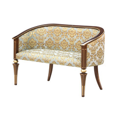 Диван Glasar орех/синие цветы ГЛАСАР