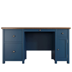 Стол рабочий большой с узкой тумбой Этажерка Jules Verne JV14ETGB