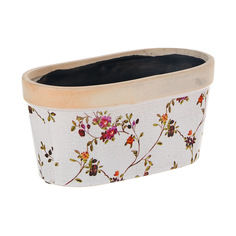 Кашпо для цветов Koopman garden flowerprint 20x10x10сm