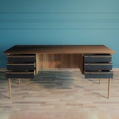 Рабочий стол Этажерка Bruni с ящиками BR-47BL