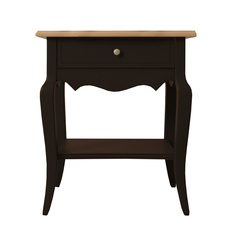 Прикроватная тумба Leontina 1 ящик ST9302ETG/BLK Этажерка