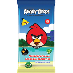 Влажные салфетки Angry Birds Универсальные 30 шт