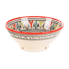 Миска Morocco Home серая, красная 20 см