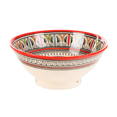 Миска Morocco Home серая, красная 30 см