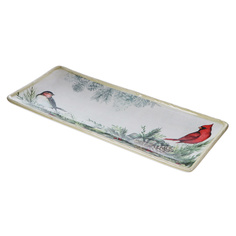 Блюдо прямоугольное Certified Int Плющ и остролист 37х15 см