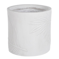 Горшок цветочный L&t pottery цилиндр leaf белый d31