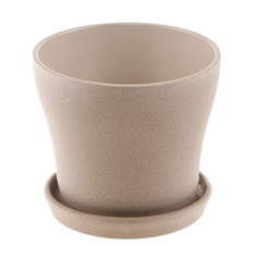 Кашпо с поддоном Scheurich 108 taupe stone d19