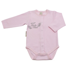 Боди Lucky Child с длинным рукавом Ангелочки розовый 56-62