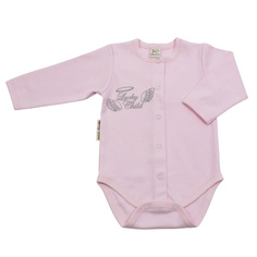 Боди Lucky Child с длинным рукавом Ангелочки розовый 68-74