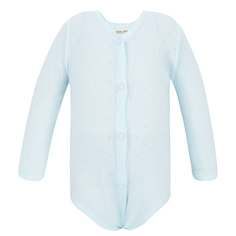 Боди Lucky Child Ажур голубой 74-80