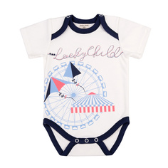 Боди Lucky Child Парк аттракционов белый 62-68