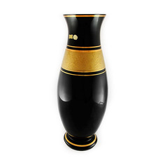 Ваза Egermann чёрная 40 см