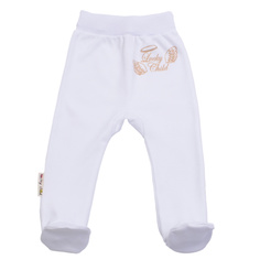 Ползунки Lucky Child Ангелочки белые 68-74
