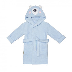 Халат Lucky Child Весёлое купание Мишка голубой 92-98