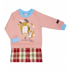 Платье Lucky Child Осенний лес розовое 92-98