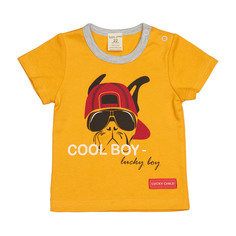 Футболка Крутой парень желтая 128-134 Lucky Child