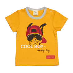 Футболка Крутой парень желтая 122-128 Lucky Child
