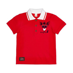 Футболка Lucky Child Лемур в Париже красная 92-98