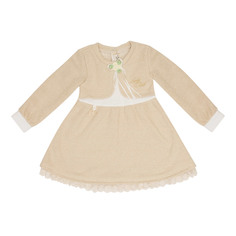Платье Lucky Child Маленькая леди бежевое 116-122