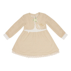Платье Lucky Child Маленькая леди бежевое 104-110