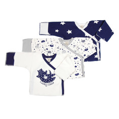 Комплект распашонок Lucky Child Котики 3 шт 62-68